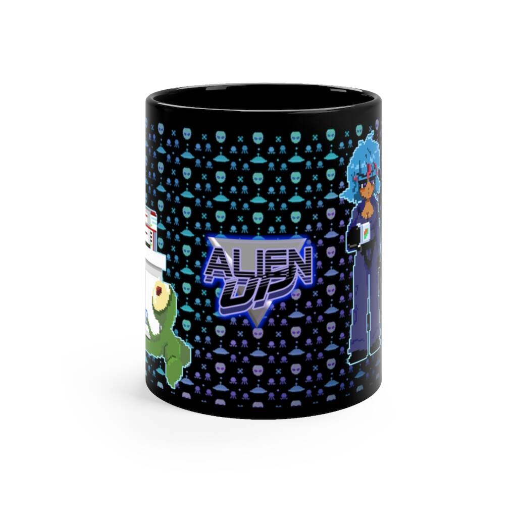 Alien Up Chelsea Coffee Break Black mug 11oz - Image 2