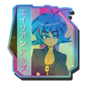 Chelsea Holo Sticker Black Anime