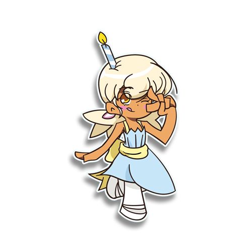 Cupcake Pop Vinyl Sticker